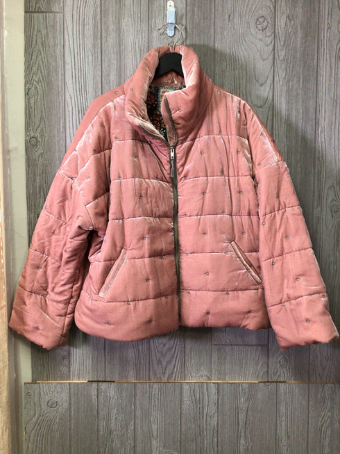 Johnny Was Velvet Puffer Jacket Size XX-Large